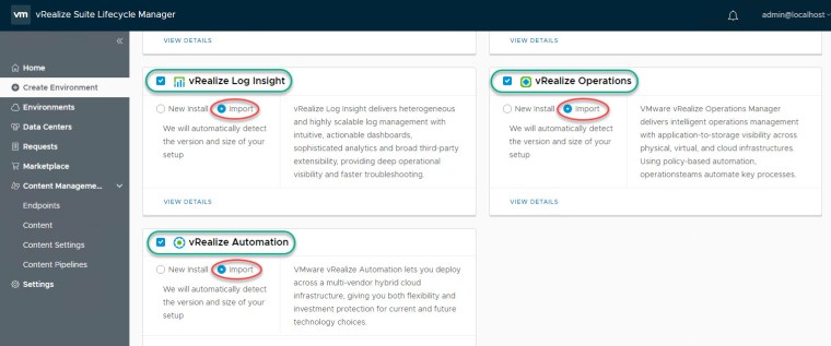 vrslcm import brownfield9