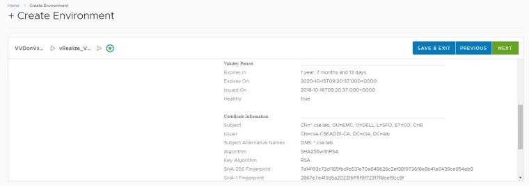 Deploy vRealize Suite Levergaing vRSLCM11