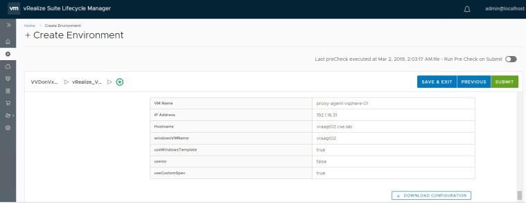 Deploy vRealize Suite Levergaing vRSLCM29