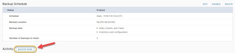 vcsa 6.7 schedule backup7